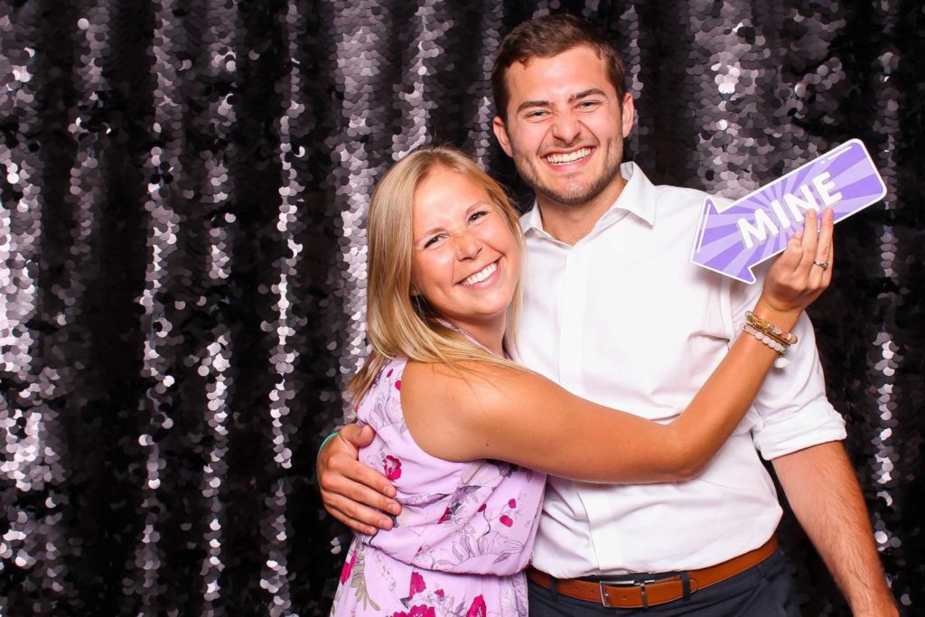 Black Sequin Backdrop For Photo Booth Rental