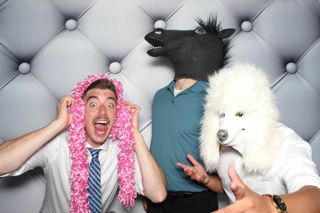 White Tufted Leather Backdrop